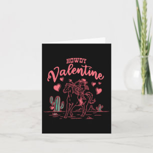 Howdy Valentine Retro Valentine Howdy Cowboy Valen Karte