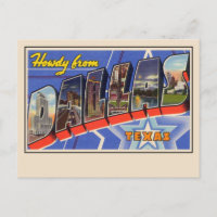 Howdy von Dallas Large Letter Postcard