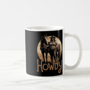 Howdy Western Black Cowgirl Afroamerikanerin Kaffeetasse