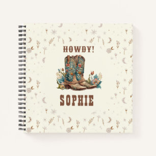 Howdy! Wild-West-Cowgirl Notizbuch
