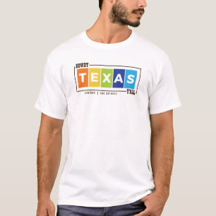 Howdy Y'all Colorful Texas T - Shirt