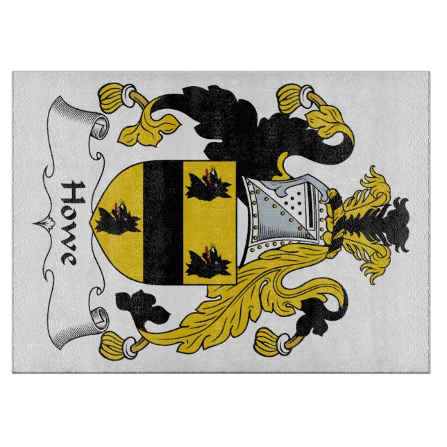 Howe Familienwappen Schneidebrett (Vorderseite)