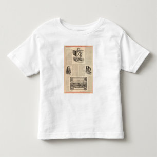 Howe nähendes Zusammenbringen mit Skizze des Kleinkind T-shirt