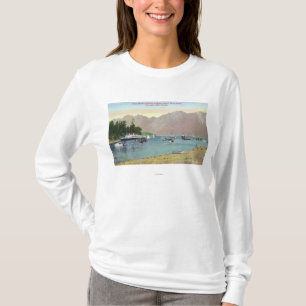 Howe Sound Ansicht des Gewerkschafts-Dampfers in T-Shirt