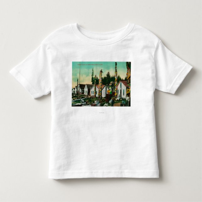 Howkan, indisches Dorf Alaskas und Totems Kleinkind T-shirt (Vorderseite)