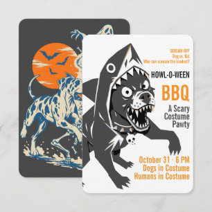 Howl-O-Ween Grusel-Hund Halloween-Kostüm-Party RSVP Karte