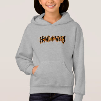 Howl-O-Ween Halloween Hundepfote Kürbis Kinder Hoodie
