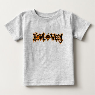Howl-O-Ween Halloween Süße Hundepfote Kürbis Babyk Baby T-shirt