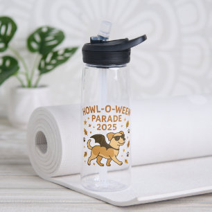 Howl O Ween Parade 2025 Süße Hund Halloween Kunst Trinkflasche