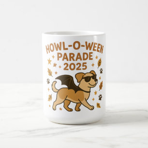 Howl O Ween Parade 2025 Süße Hund Halloween Kunst Verwandlungstasse