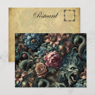 Howl of the Gilded Wild - Gothic Viktorianisch Feiertagspostkarte