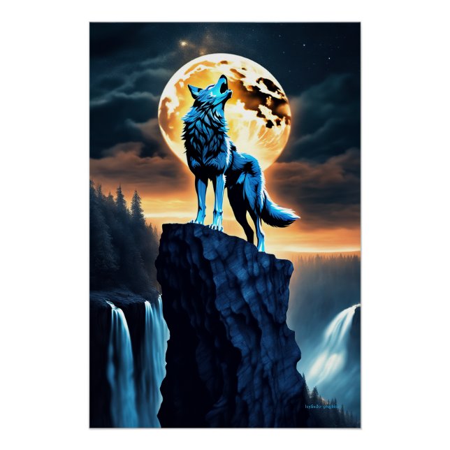 Howl of the North: Wolf vom Gelben Mond Poster (Vorderseite)