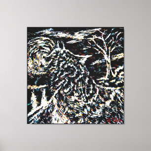 Howl Stretched Canvas Print Leinwanddruck