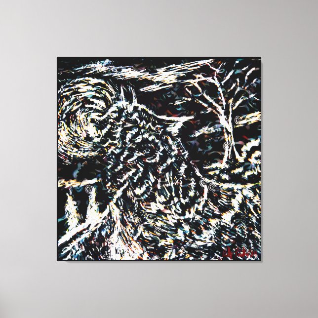 Howl Stretched Canvas Print Leinwanddruck (Vorderseite)