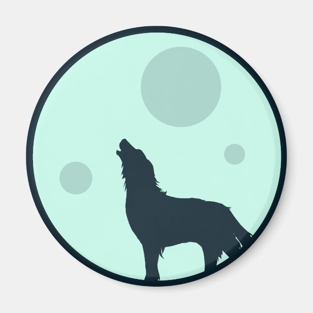 Howl zum Mond Magnet (Vorne)