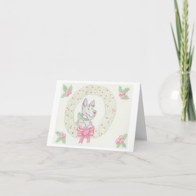 Howladay Wreath Karte (Vorderseite)