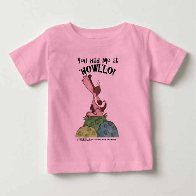 Howler Dog Baby T-shirt (Vorderseite)