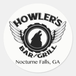 Howlers B&W Decal Runder Aufkleber