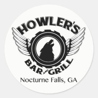 Howlers B&W Decal Runder Aufkleber