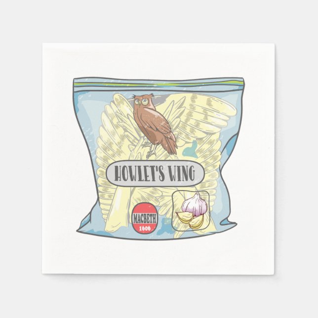 HOWLETS WING Macbeth Hexen Zauber. Serviette (Vorderseite)