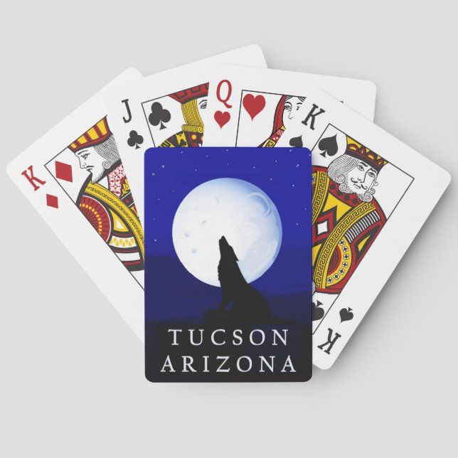Howlin Coyote - Tucson Arizona Spielkarten (Rückseite)