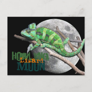 Howlin Lizard Moon Postkarte