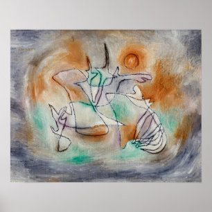 Howling Dog (1928) von Paul Klee Poster
