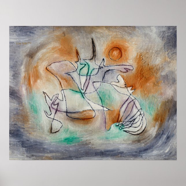 Howling Dog (1928) von Paul Klee Poster (Vorne)