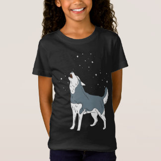 Howling Siberian Husky Welppies Funny Dog Lover T-Shirt
