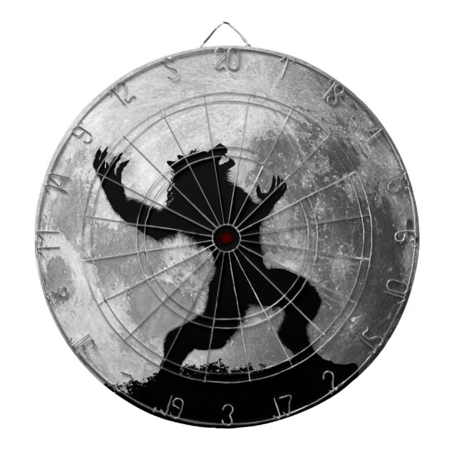 Howling Werewolf Dartboard Dartscheibe (vorne)