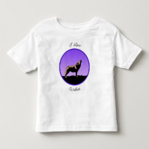 Howling Wolf at Sunset - Original Wildlife Art Kleinkind T-shirt