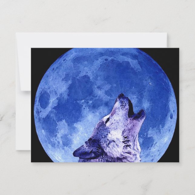 Howling Wolf auf dem Mond (Vorderseite)