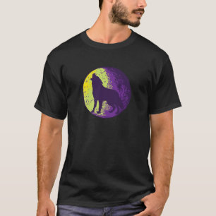 Howling Wolf auf dem Mond cool T-Shirt