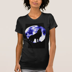 Howling Wolf auf dem Mond T-Shirt