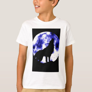 Howling Wolf auf dem Mond T-Shirt