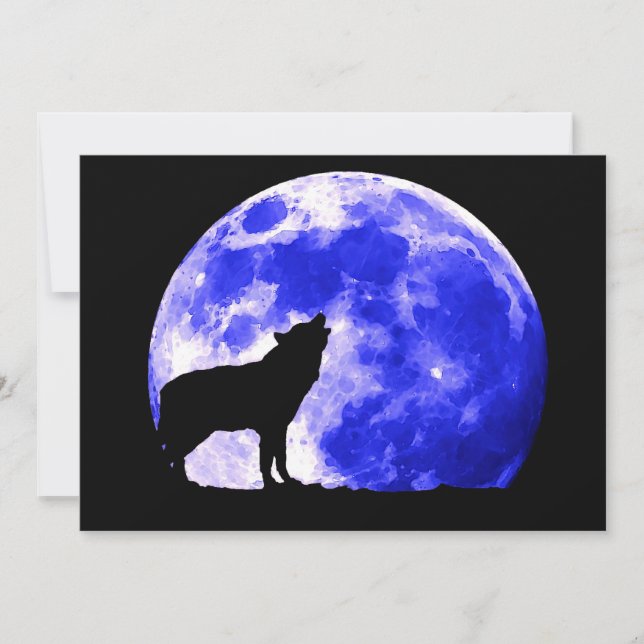 Howling Wolf auf der Einladung zum Mond (Vorderseite)