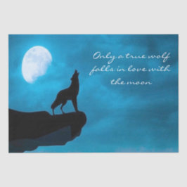 Howling Wolf Decoupage Seidenpapier
