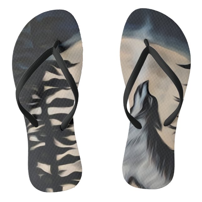 Howling Wolf Flip Flops (Fußbett)