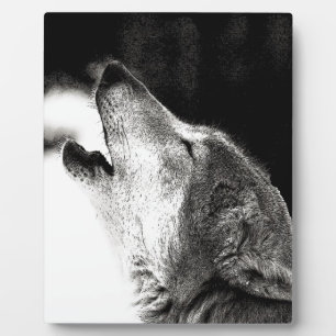 Howling Wolf Fotoplatte