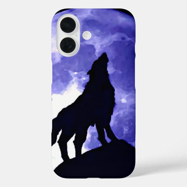 Howling Wolf & Fullmoon Case-Mate iPhone Hülle (Rückseite)