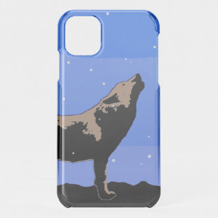 Howling Wolf im Winter - Original Wildlife Art iPhone 11 Hülle