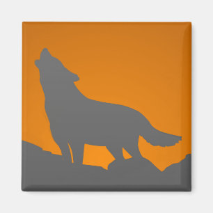 Howling Wolf-Magnet Magnet