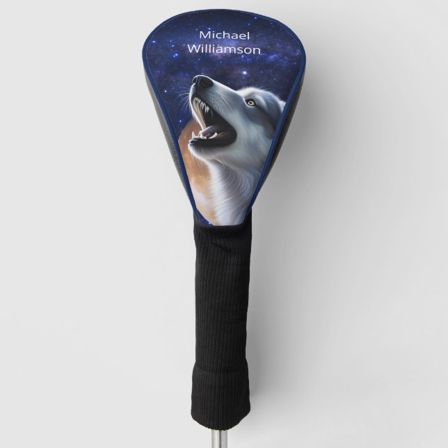 Howling Wolf Monogram Golf Headcover (Vorderseite)