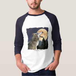 HOWLING WOLF & MOON Shirt mit Wildlife Gedicht