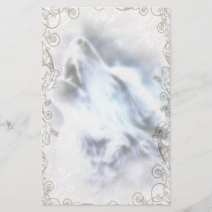 Howling Wolf Native American Stationery Briefpapier