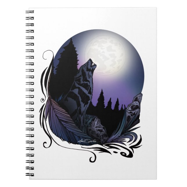 Howling Wolf Notizblock (Vorderseite)