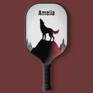 Howling Wolf personalisiertes Pickleball-Paddel Pickleball Schläger