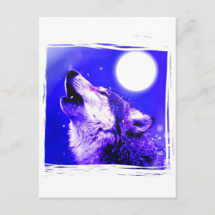 Howling Wolf Postkarte