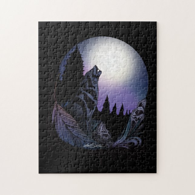Howling Wolf Puzzle (Vertikal)