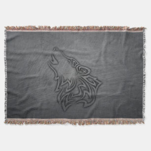 Howling Wolf Tribal Steel Decke